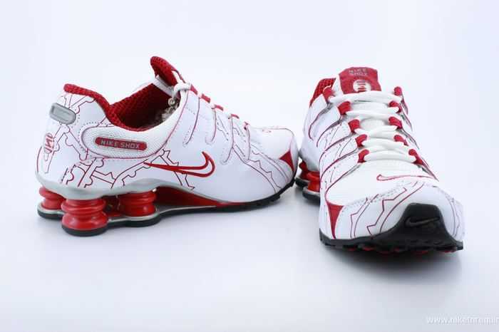 Rouge Et Blanc Nike Shox Nz Chaussures